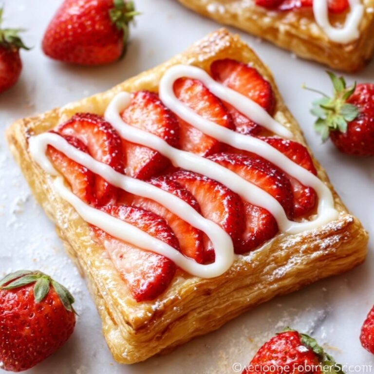 Strawberry Lemon Danish Pastries Recipe