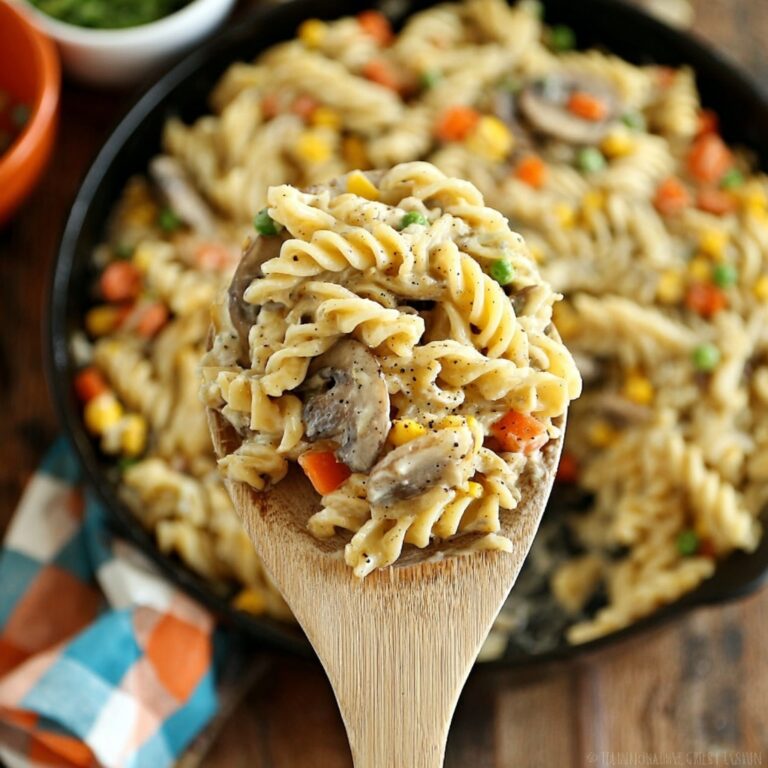 One-Pot Chicken Pot Pie Noodles Recipe