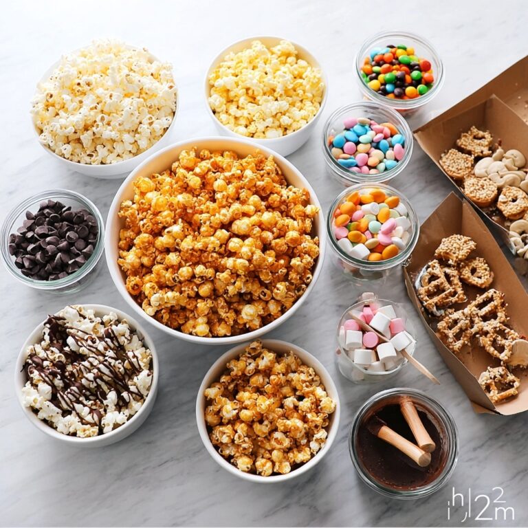 DIY Popcorn Bar with Sweet, Savory, and Healthy Toppings Recipe