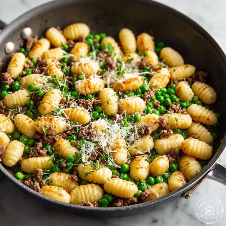 Gnocchi with Peas and Sausage (One-Pan Dinner) Recipe
