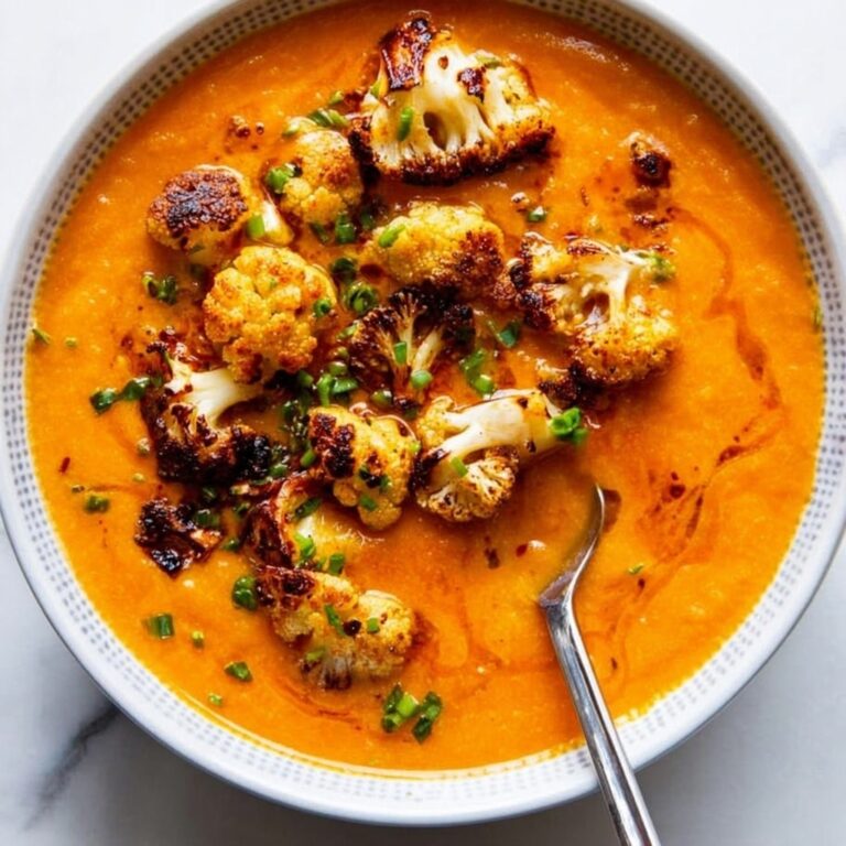 Sweet Potato Soup with Roasted Cauliflower Crumbles Recipe