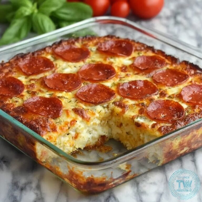 Pizza Cottage Cheese Bake Recipe