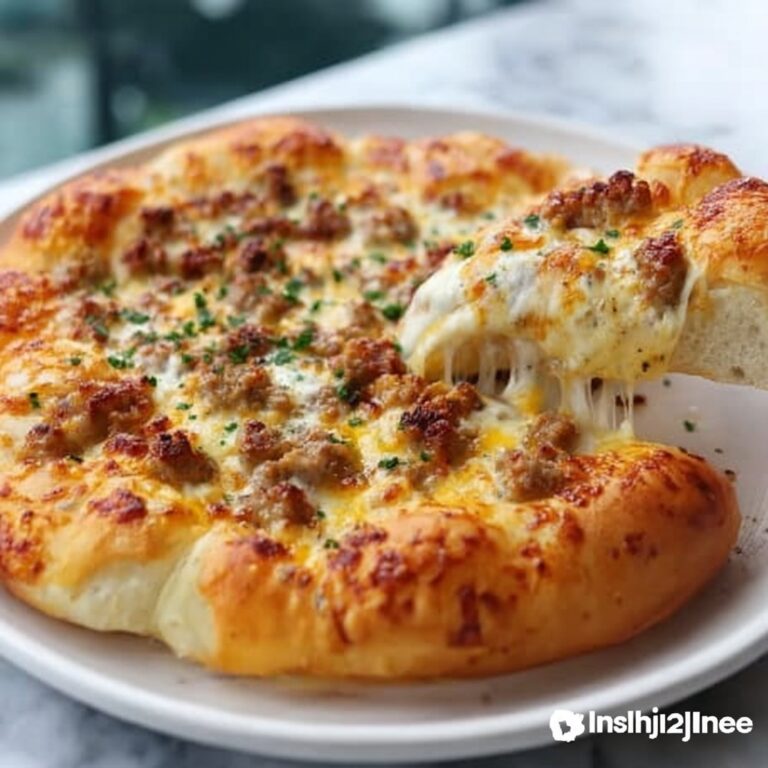 Sausage Gravy Crescent Roll Breakfast Pizza Recipe