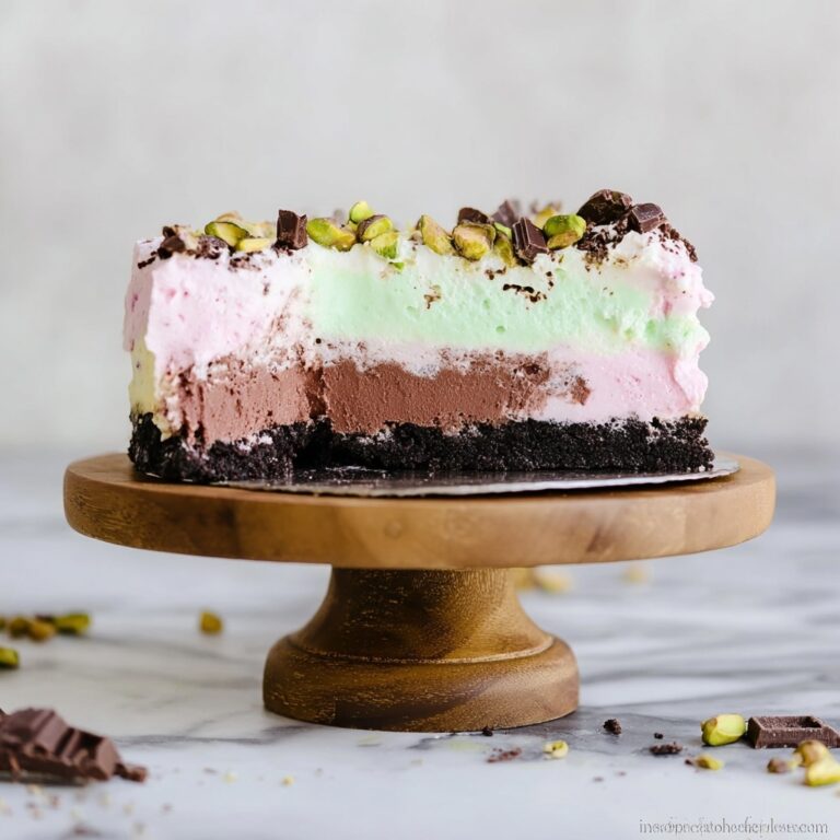 Spumoni Ice Cream with Oreo Crust Recipe