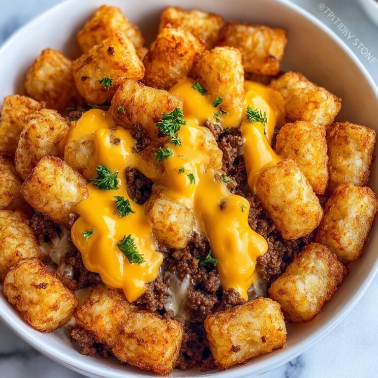 Crispy Tater Tot Casserole with Ground Beef and Cheese Recipe