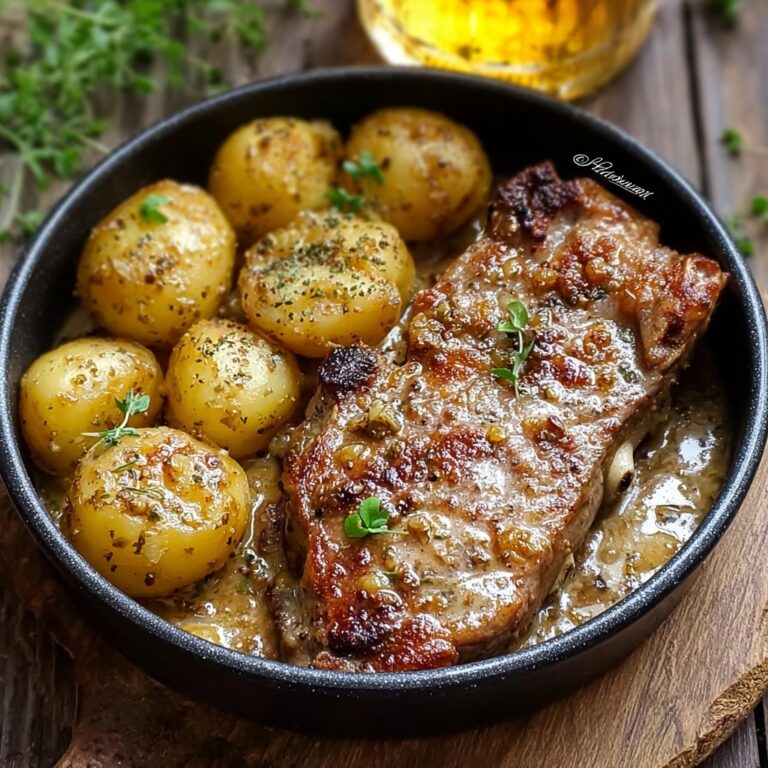 Heavenly Smothered Pork Chop and Scalloped Potato Delight Recipe
