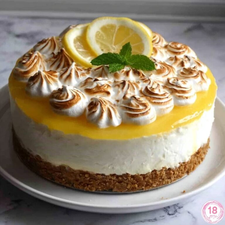 Triple Lemon Meringue Cheesecake Recipe