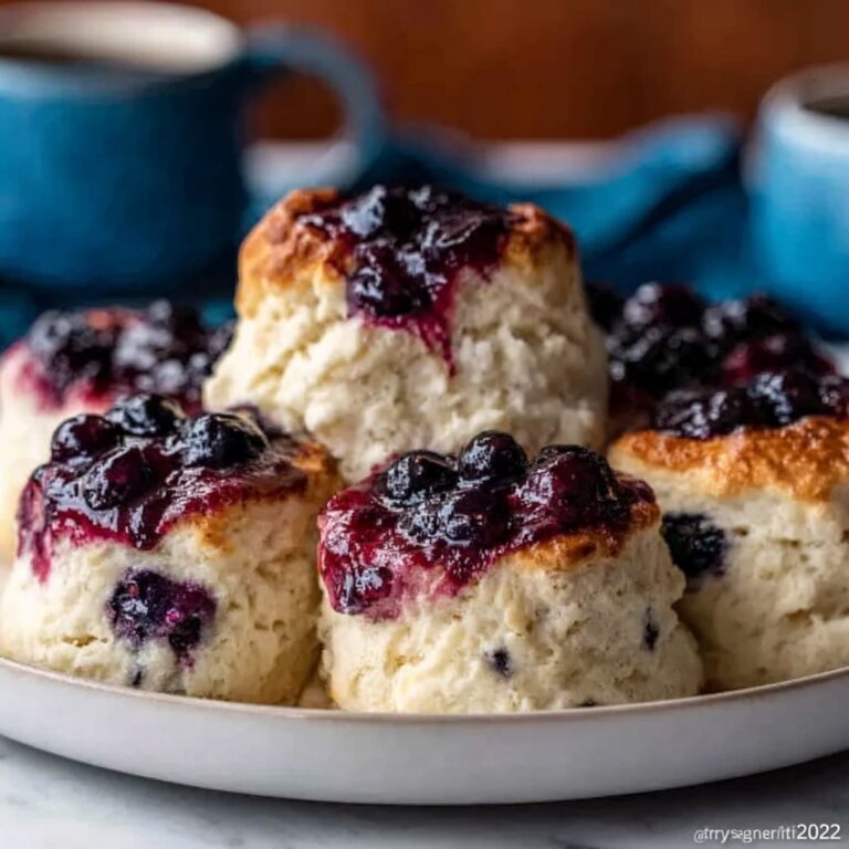 Delicious Blueberry Butter Swim Biscuits Recipe