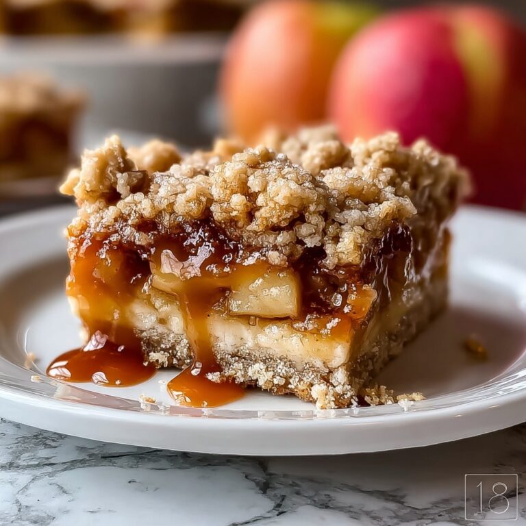Salted Caramel Apple Crumble Bars Recipe