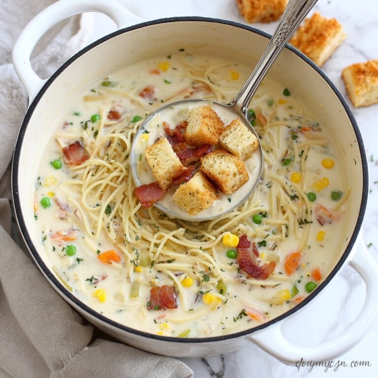 Creamy Chicken Noodle Soup Recipe