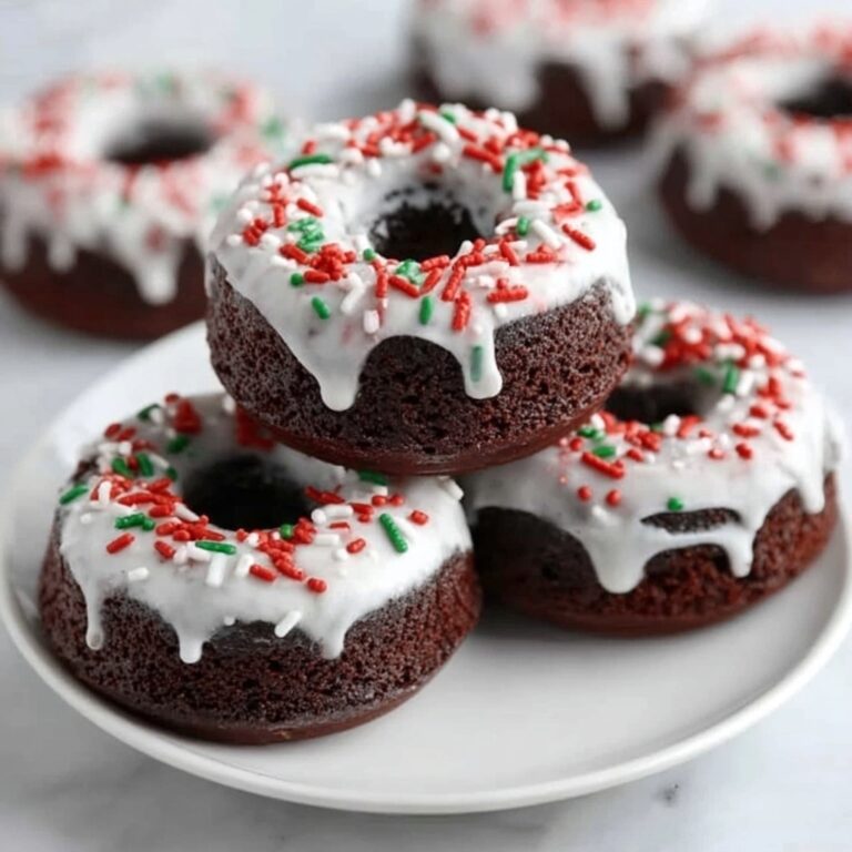 Easy Brownie Mix Donuts With White Chocolate Drizzle Recipe