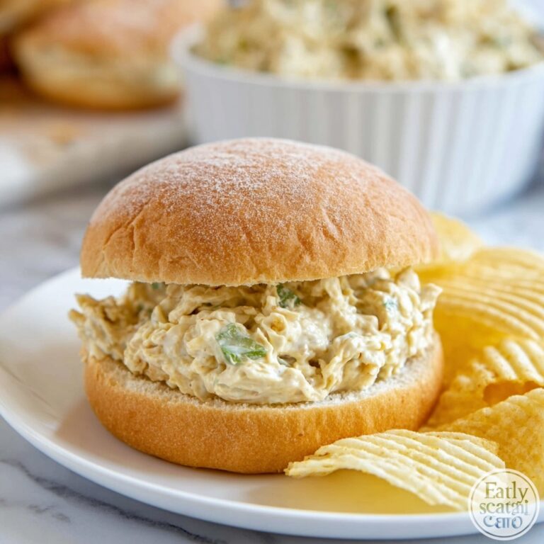 Shredded Chicken Sandwich with Creamy Ritz Cracker Spread Recipe