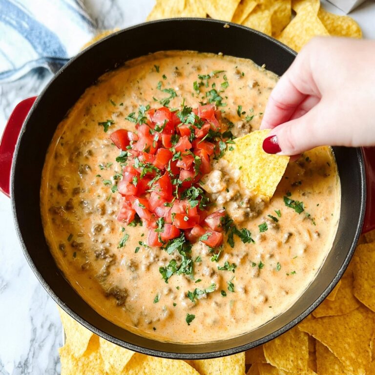 Rotel Dip with Ground Beef and Velveeta Recipe