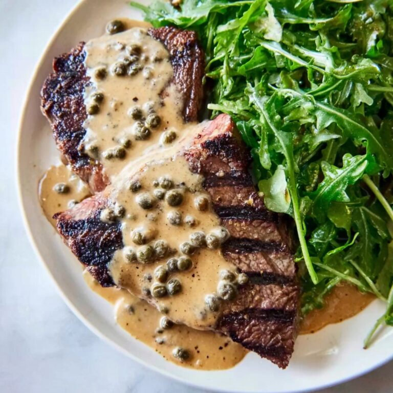Perfect Steak with Peppercorn Sauce Recipe