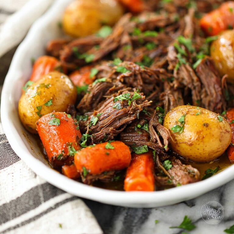 Crockpot Chuck Roast with Carrots, Potatoes, and Rich Gravy Recipe