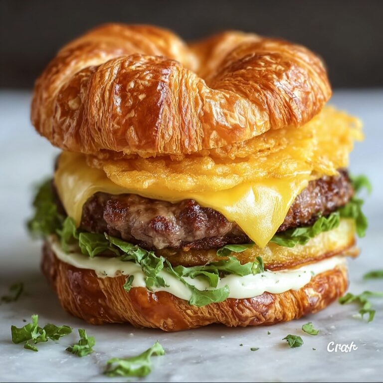 Ultimate Crispy Croissant Smash Burgers Recipe