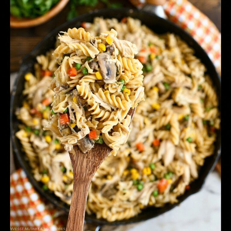 One-Pot Chicken Pot Pie Noodles Recipe