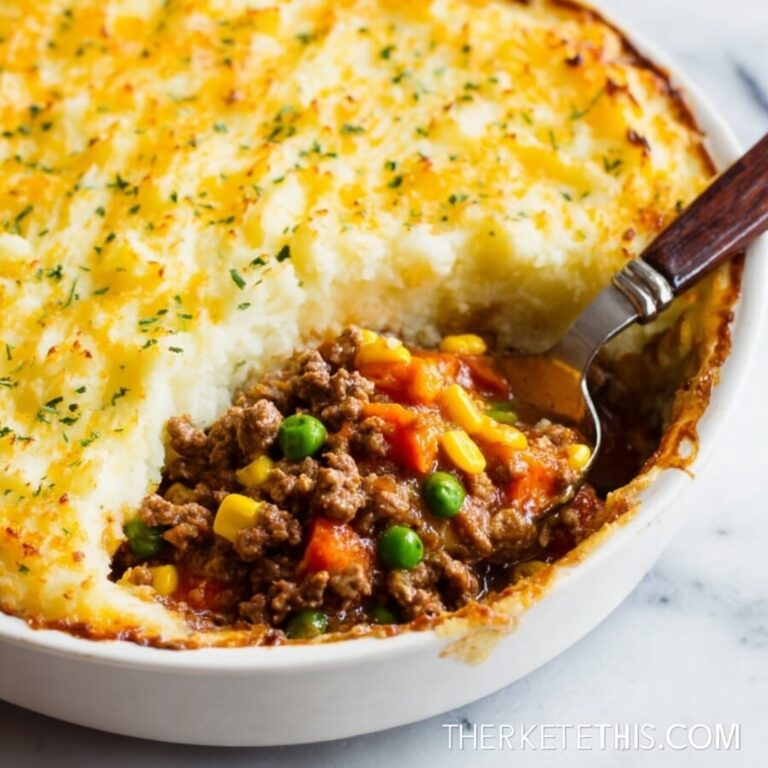 Classic Shepherd’s Pie with Mashed Potatoes and Beef Filling Recipe
