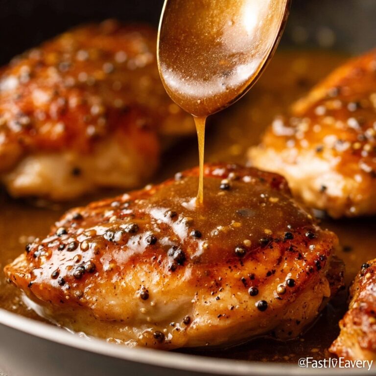 JB’s Chicken au Poivre with Creamy Peppercorn Sauce Recipe