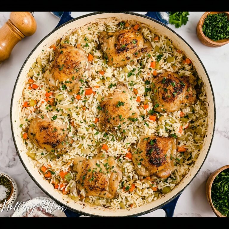 One Pan Chicken and Rice Bake Recipe