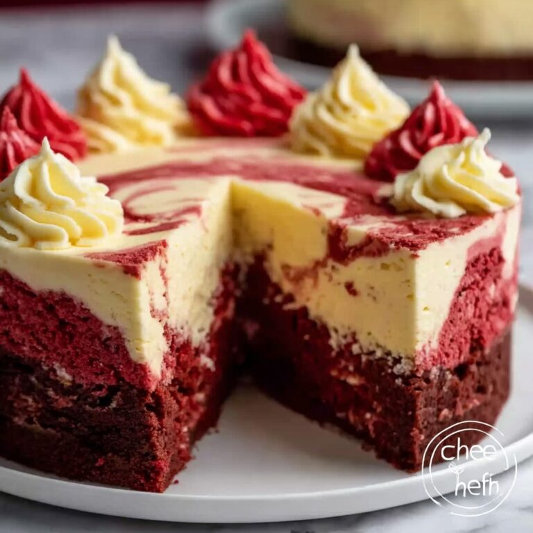 Red Velvet Cheesecake Swirl Cake Recipe