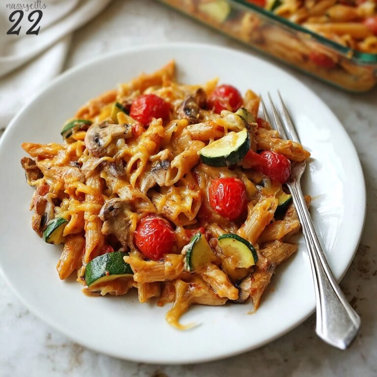Creamy Sundried Tomato Pesto Pasta Bake with Veggies Recipe