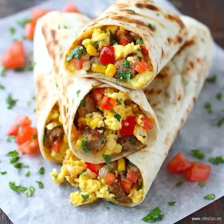 Freezer Breakfast Burritos for Busy Mornings Recipe