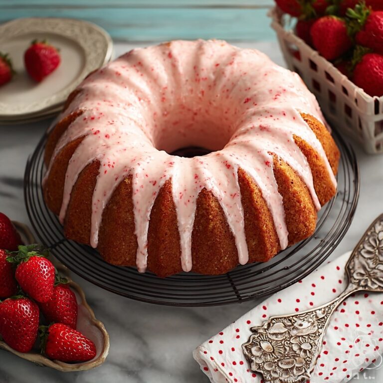 Strawberry Jam Pound Cake Recipe
