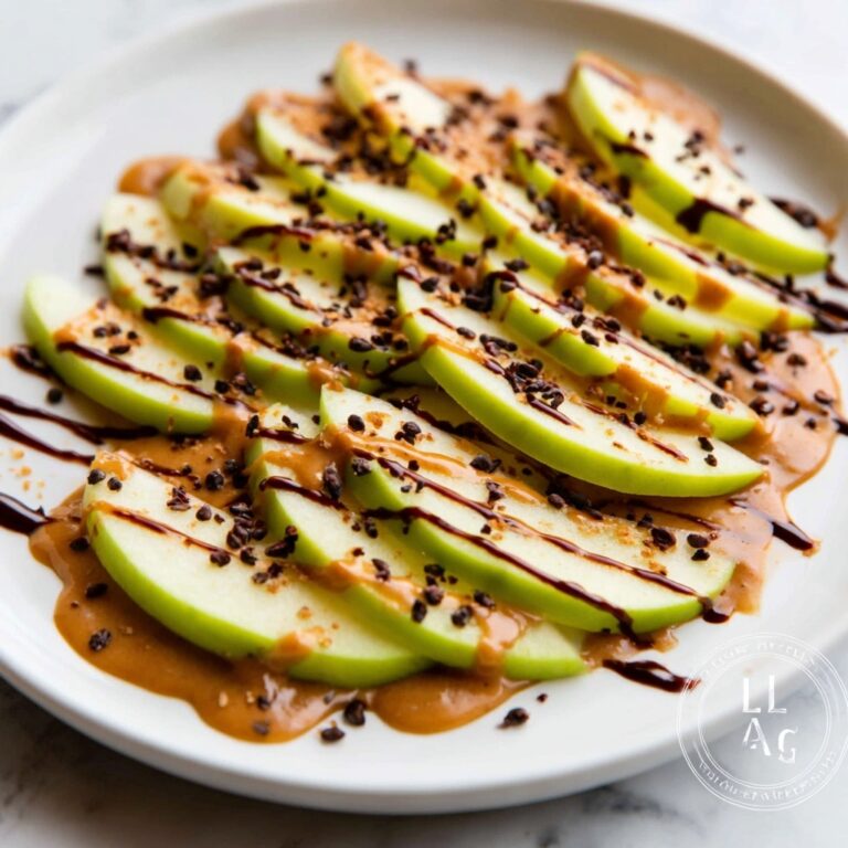 Healthy Apple Nachos with Almond Butter, Granola, and Chocolate Chips Recipe