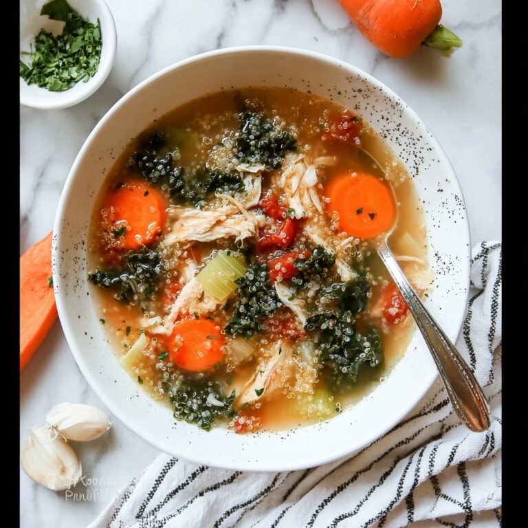 Nourishing Chicken Quinoa Soup with Vegetables Recipe