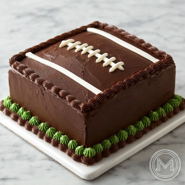 Football Cake Design: Chocolate Cake for Game Day Party Recipe