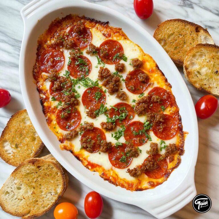 Hot Honey Pepperoni and Sausage Pizza Dip Recipe