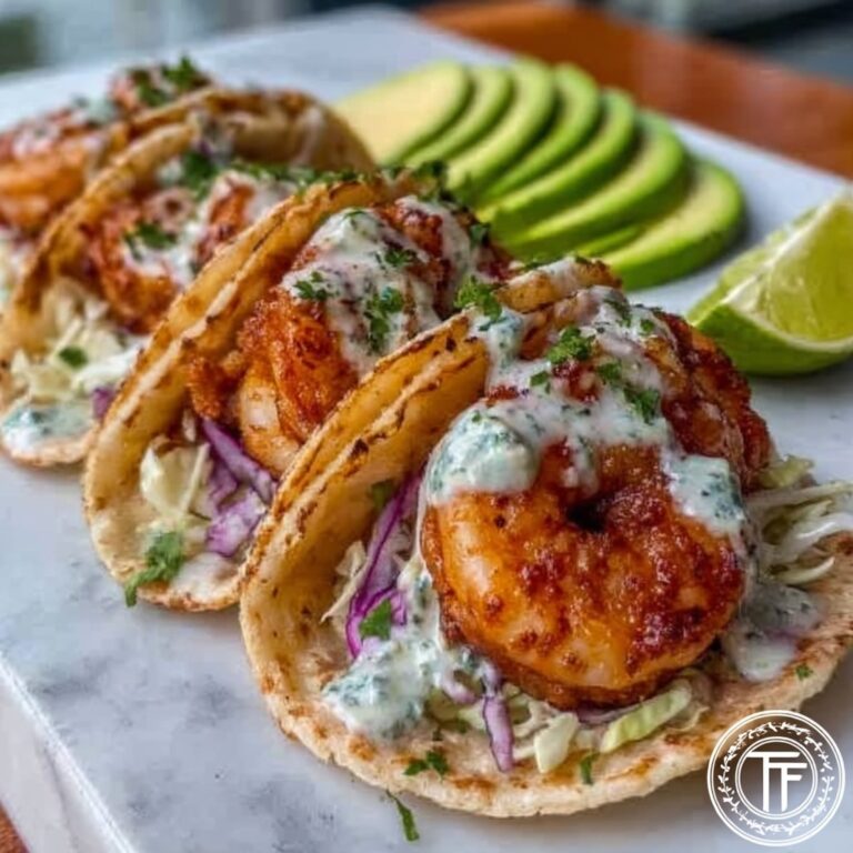 Mouthwatering Shrimp Tacos with Blue Cheese and Cilantro Recipe