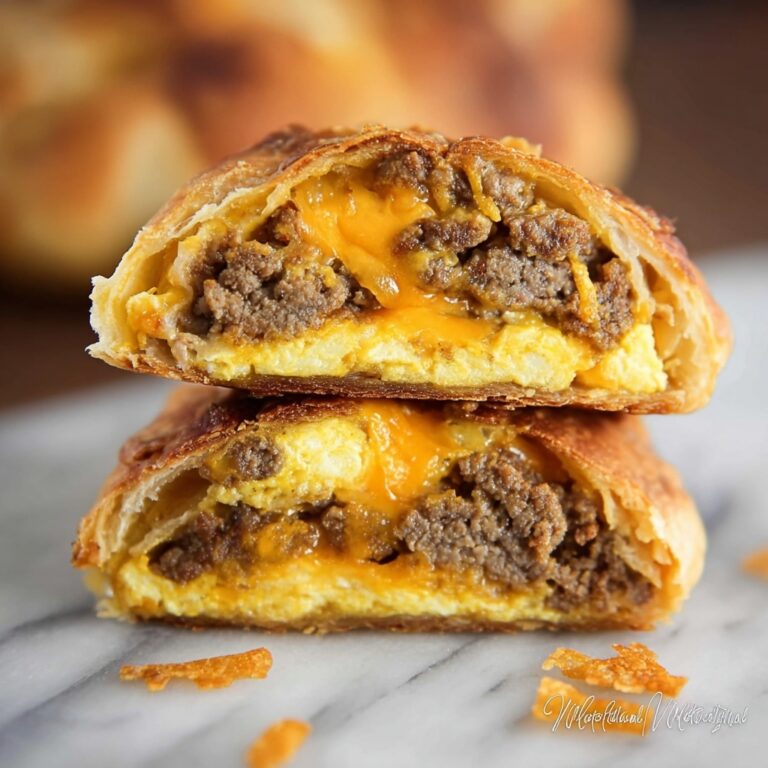 Breakfast Sausage Stuffed Stromboli Recipe