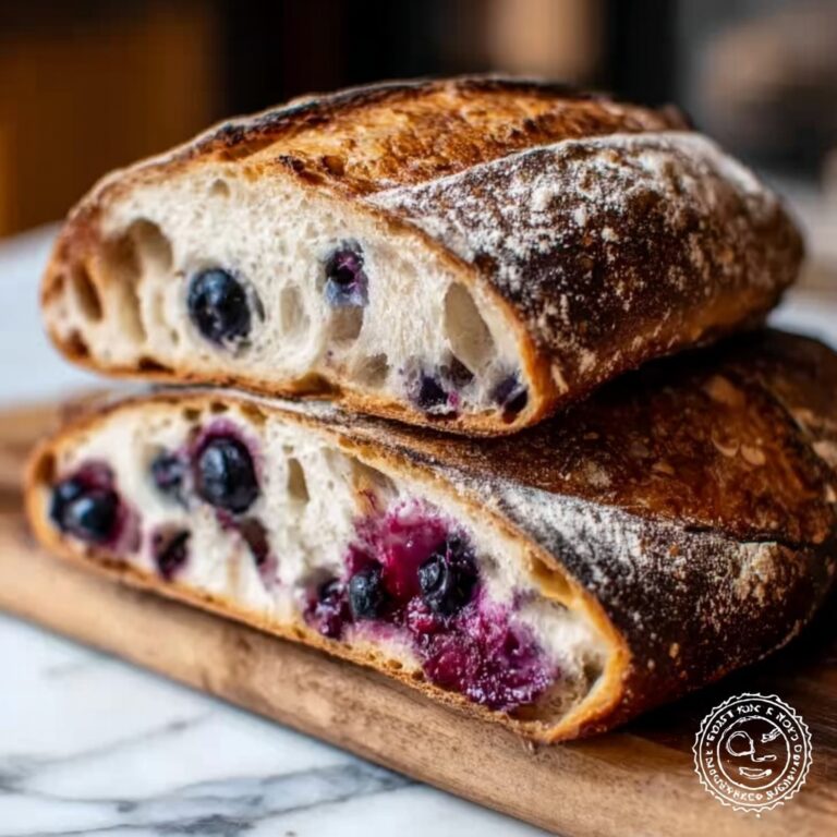 Lemon Blueberry Sourdough Bread: Juicy & Creamy Bliss! Recipe