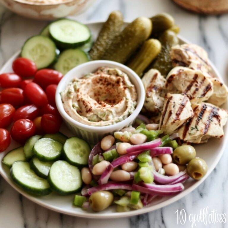 Marinated Green Olive Bean Salad with Chive Basil Dressing Recipe