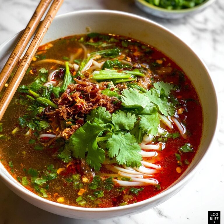 Quick Chinese Vegetable Soup with Enoki Mushrooms and Fresh Herbs Recipe