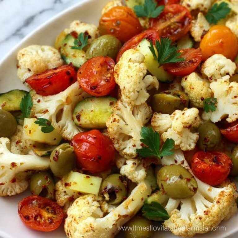 Mediterranean Roasted Cauliflower Salad Recipe