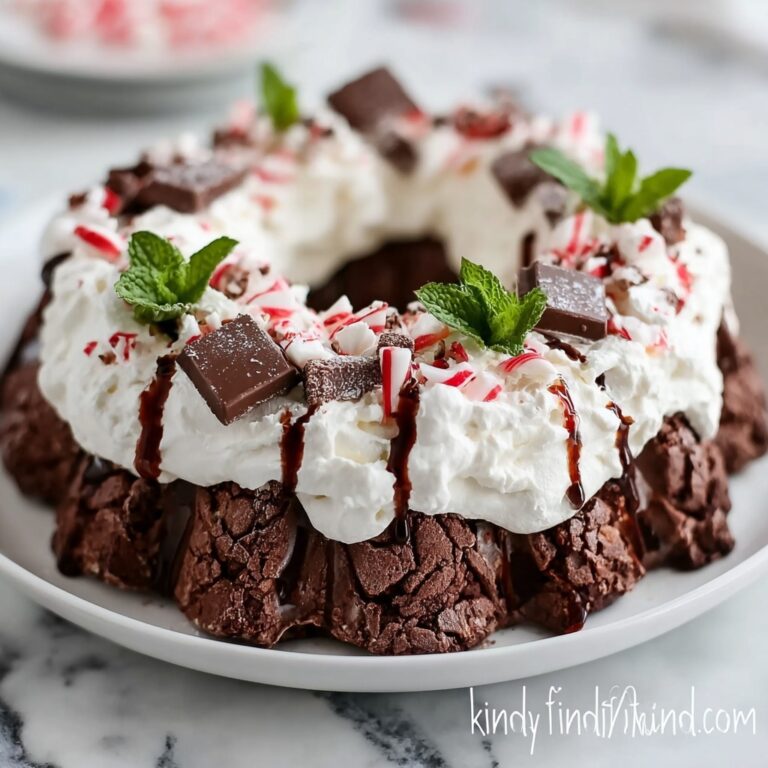 Chocolate Peppermint Christmas Pavlova Wreath Recipe