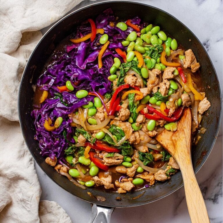 Vibrant Rainbow Chicken Stir Fry with Colorful Vegetables Recipe
