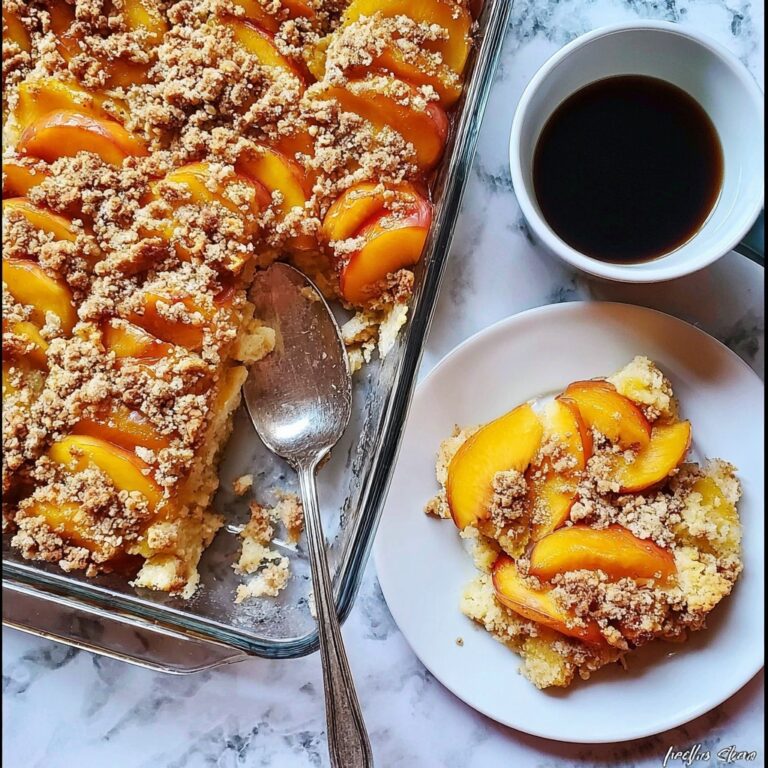 Peach Cobbler French Toast Bake Recipe