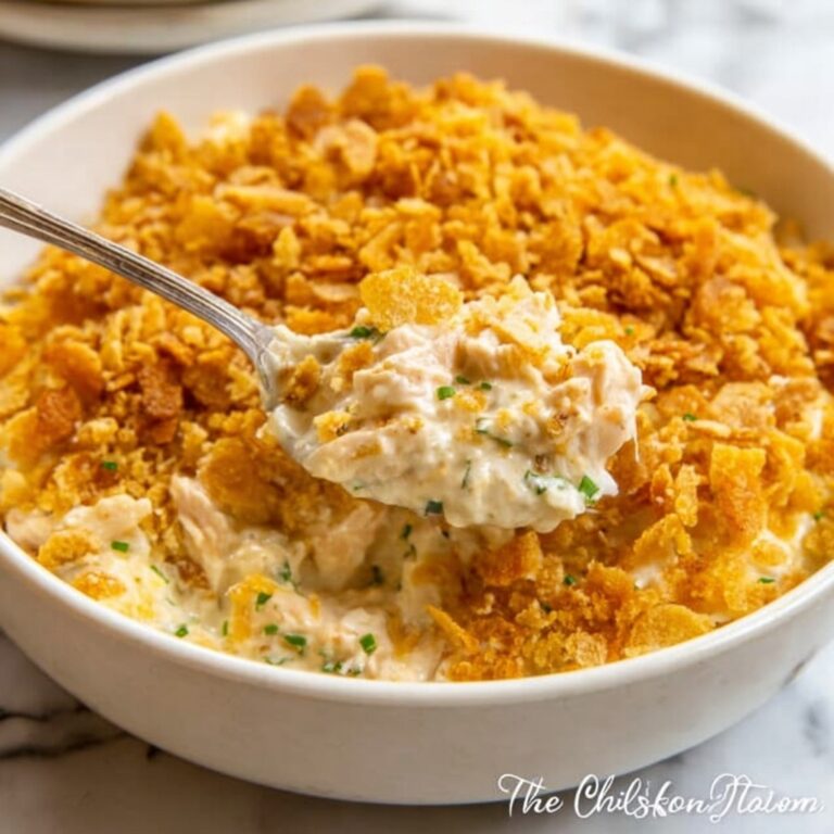 Creamy Chicken Rice Casserole with Crispy Ritz Topping Recipe