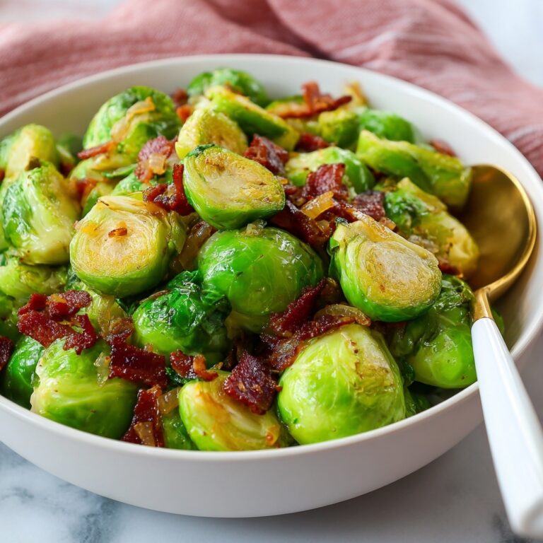 Caramelized Brussels Sprouts with Bacon Jam Recipe