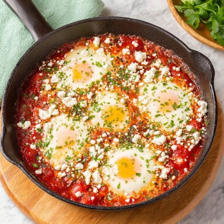 Savory Shakshuka with Chickpeas and Feta Recipe