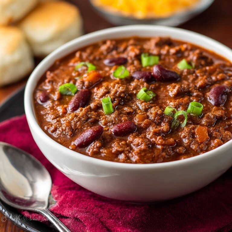Hearty Beef Chili with Kidney Beans Recipe