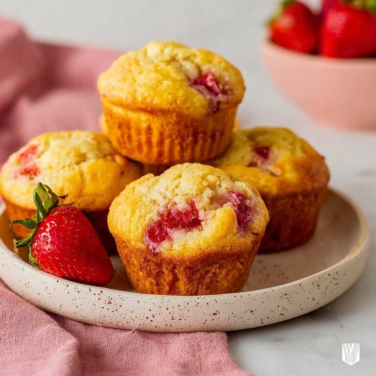 Mouthwatering Eggless Strawberry Muffins Recipe