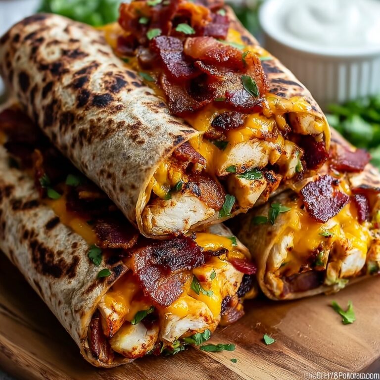Crispy Bacon Chicken Ranch Wraps Recipe