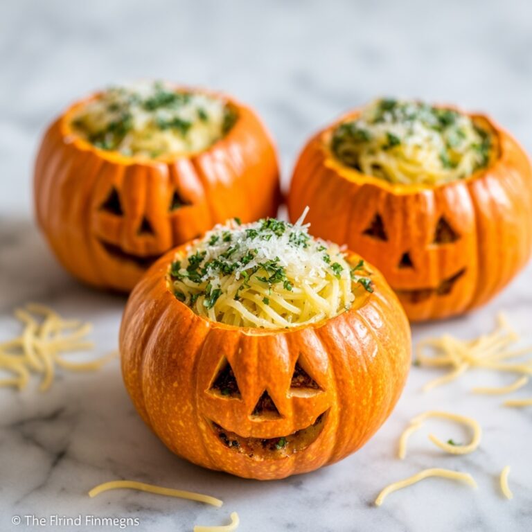 Pumpkin Alfredo Pasta Cauldrons Recipe