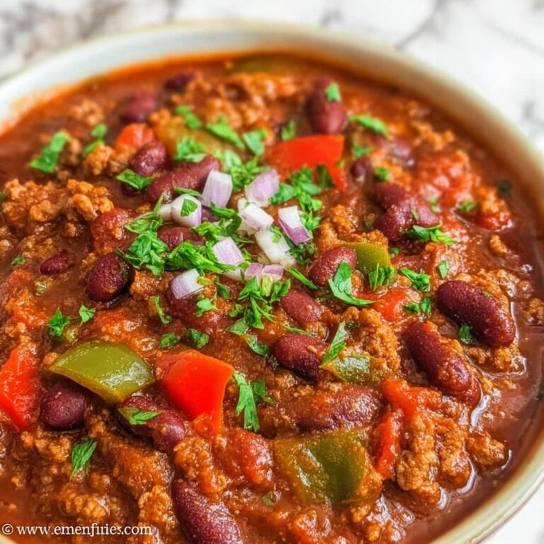 Hearty Slow-Simmered Spicy Tex-Mex Chili Recipe