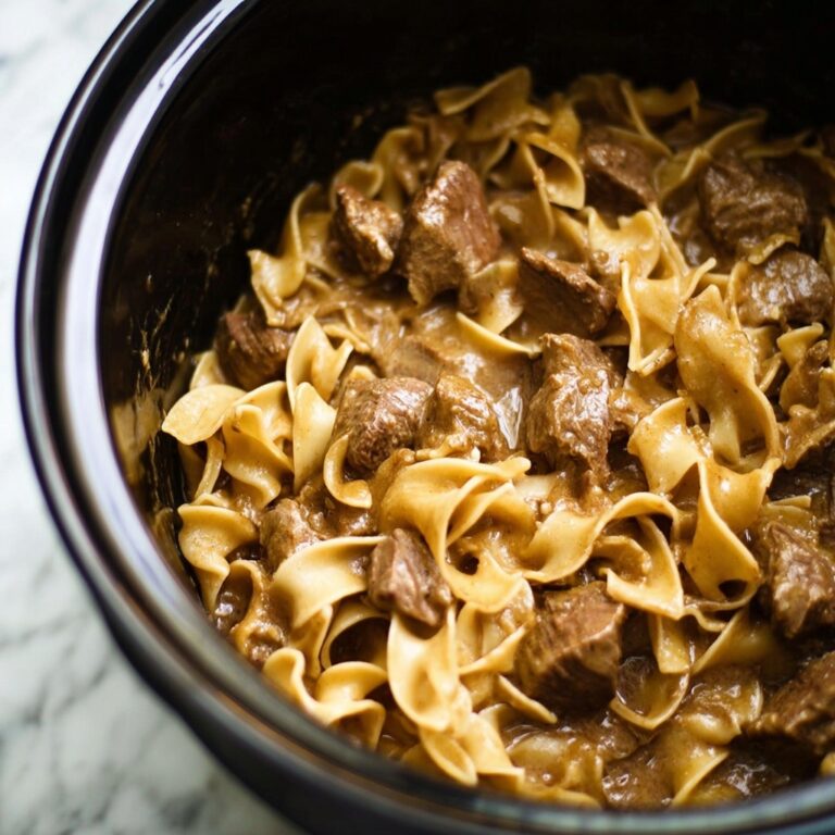 Slow Cooker Beef Stroganoff Recipe